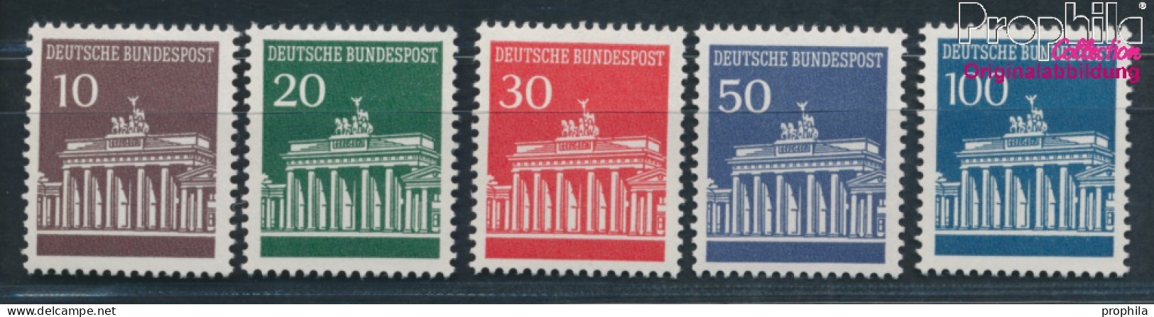 BRD 506w R-510w R Mit Zählnummer (kpl.) Matte Gummierung Postfrisch 1966 Brandenburger Tor (10348151 - Ungebraucht