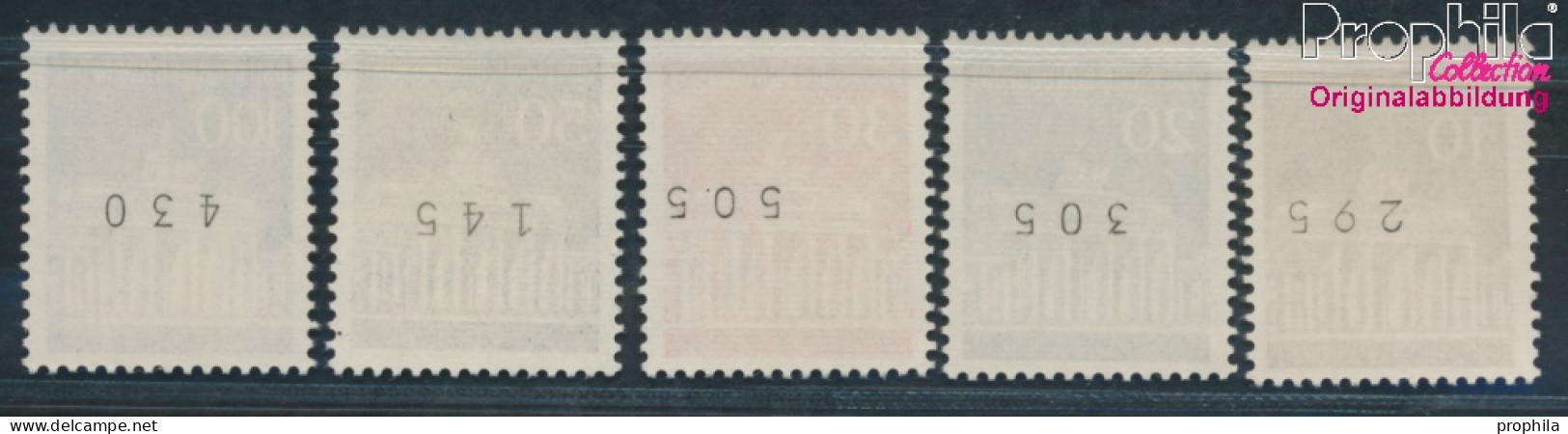 BRD 506w R-510w R Mit Zählnummer (kpl.) Matte Gummierung Postfrisch 1966 Brandenburger Tor (10348152 - Unused Stamps