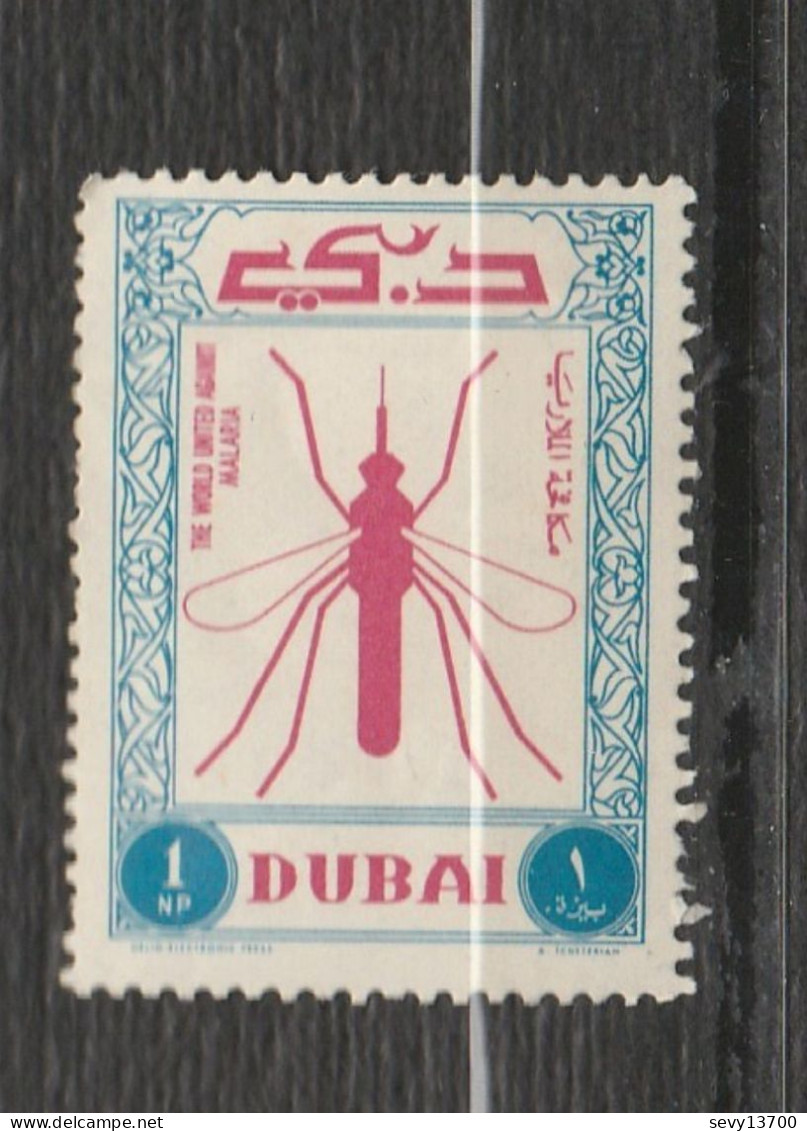 Dubai - 12 Timbres 8 Fleurs - Année 1968 -  1 Timbre Moustique De La Malaria Année 1963 - 3 Timbres Espace - Année 1964 - Dubai