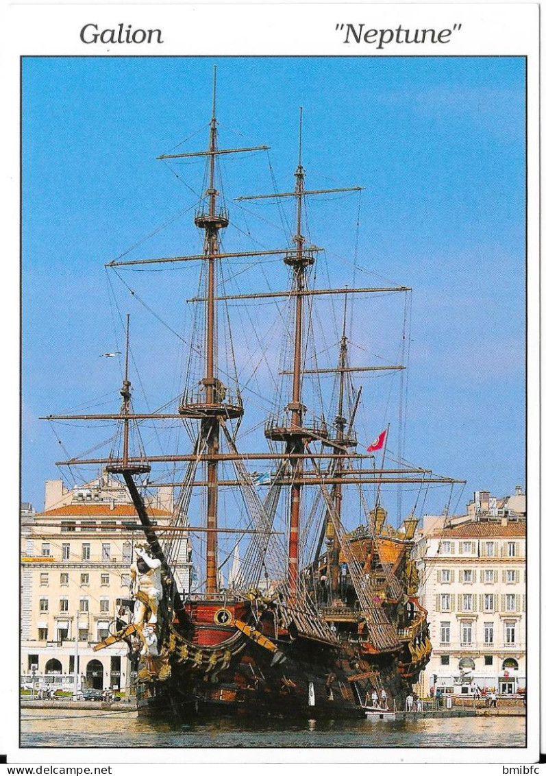 GALION NEPTUNE Du Film "PIRATES" (4 Cpm Différentes) - Sailing Vessels