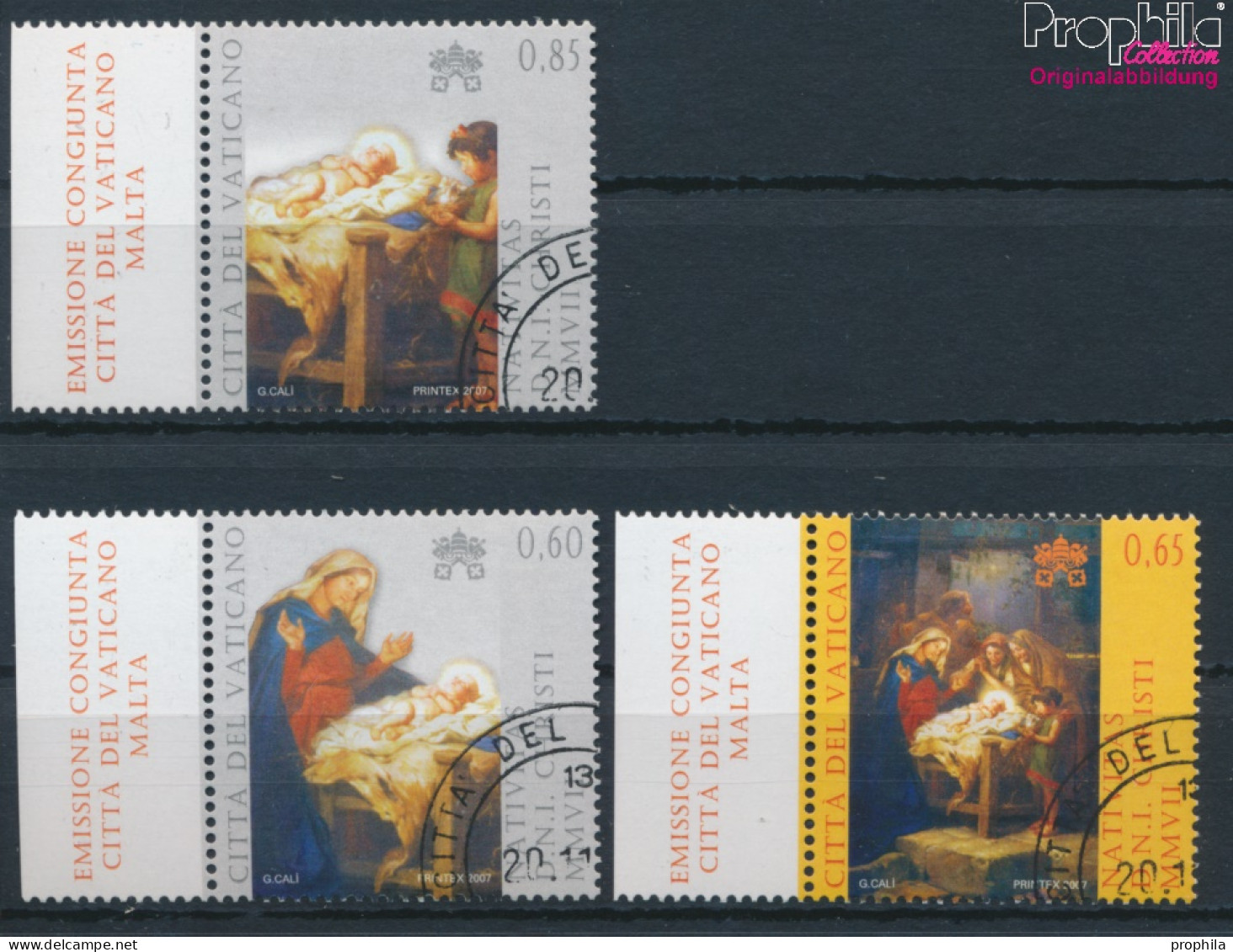 Vatikanstadt 1597-1599 (kompl.Ausg.) Gestempelt 2007 Weihnachten (10348236 - Used Stamps