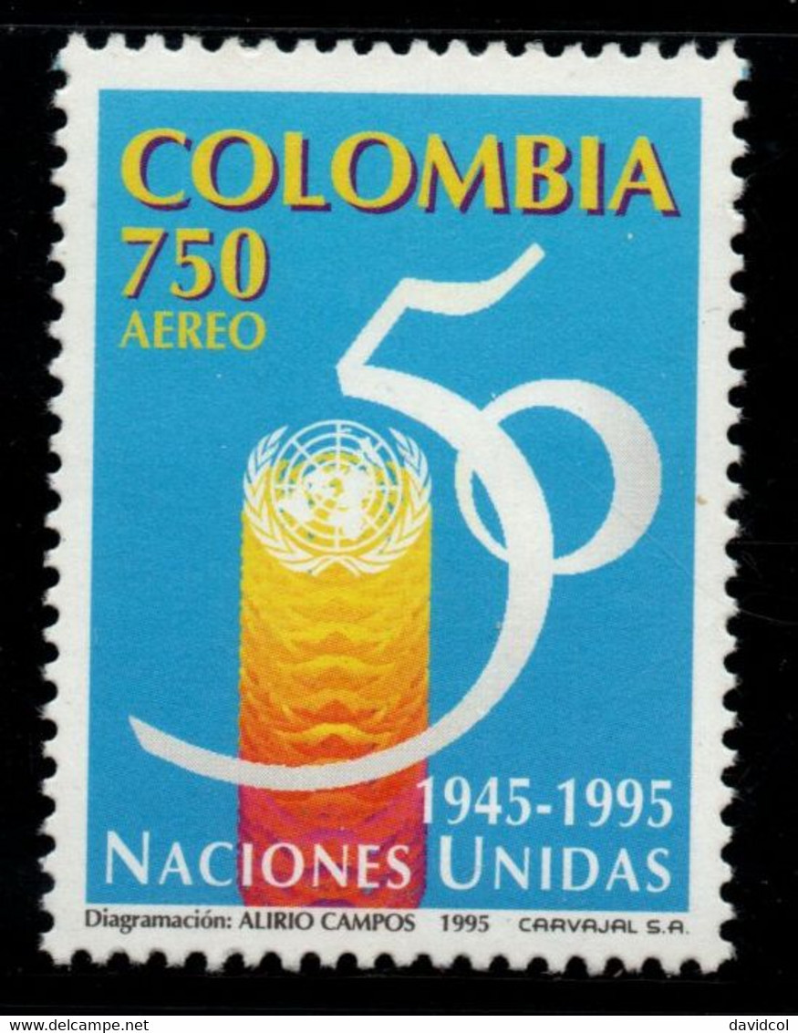 11- KOLUMBIEN - 1995 - MI#:1987- MNH- 50 YEARS OD UNITED NATIONS - Colombie