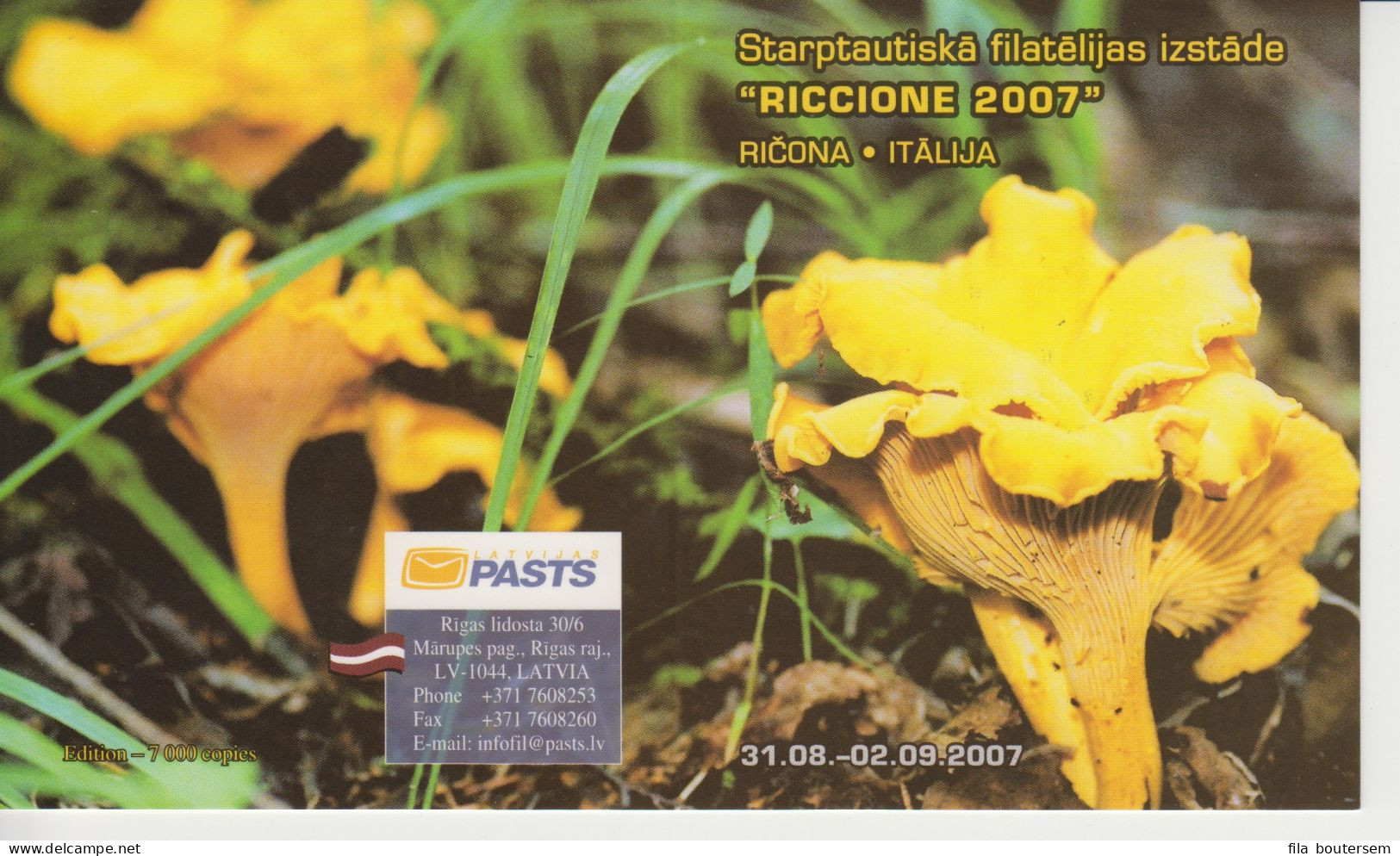 Mushrooms # Latvia Letland Lettonie # 25-08-2007 MNH # Mi. 708 Booklet Plants - Champignons