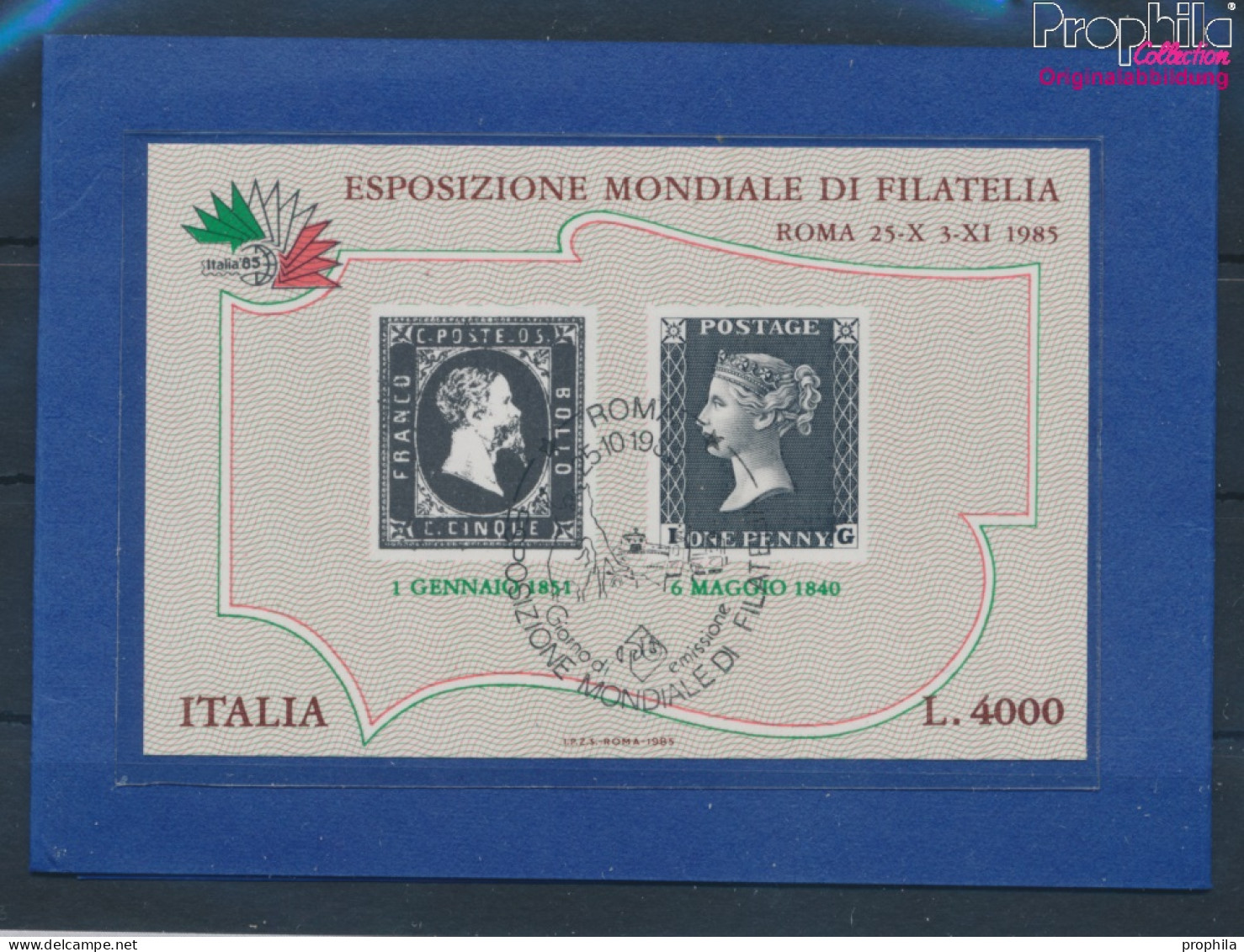 Italien Block1 (kompl.Ausg.) Gestempelt 1985 Internat. Briefmarkenausstellung (10355417 - 1981-90: Used