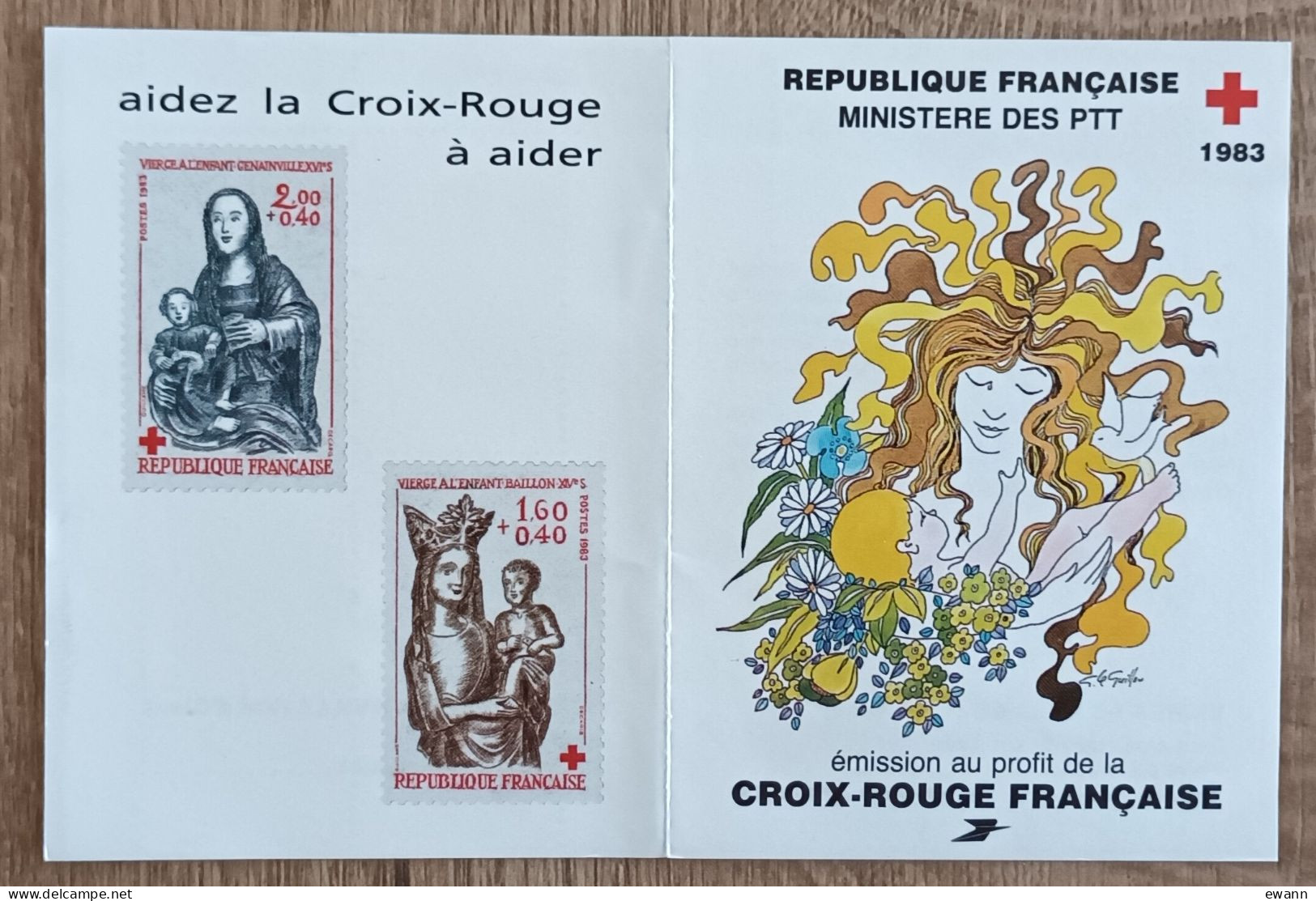 FRANCE - Carnet CROIX ROUGE YT N°2032 - 1983 - Oblitération 1er Jour - Croix Rouge