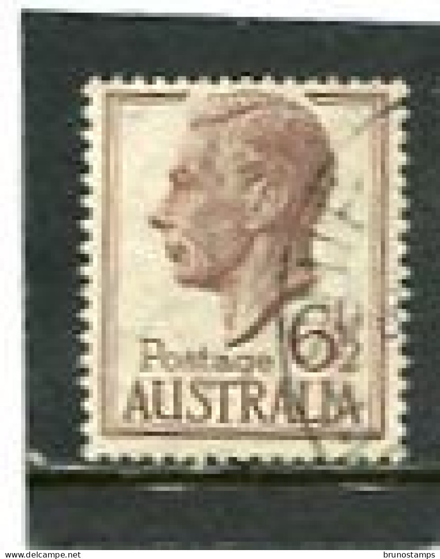 AUSTRALIA - 1951  6 1/2d  BROWN  KGVI   FINE USED - Gebruikt