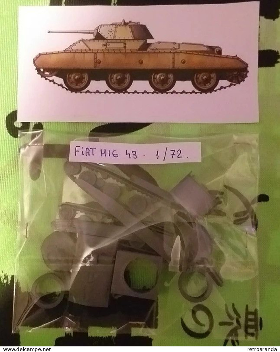 Kit Maqueta Para Montar Y Pintar - Vehículo Militar . Fiat M16 - 43 - 1/72. - Militaire Voertuigen