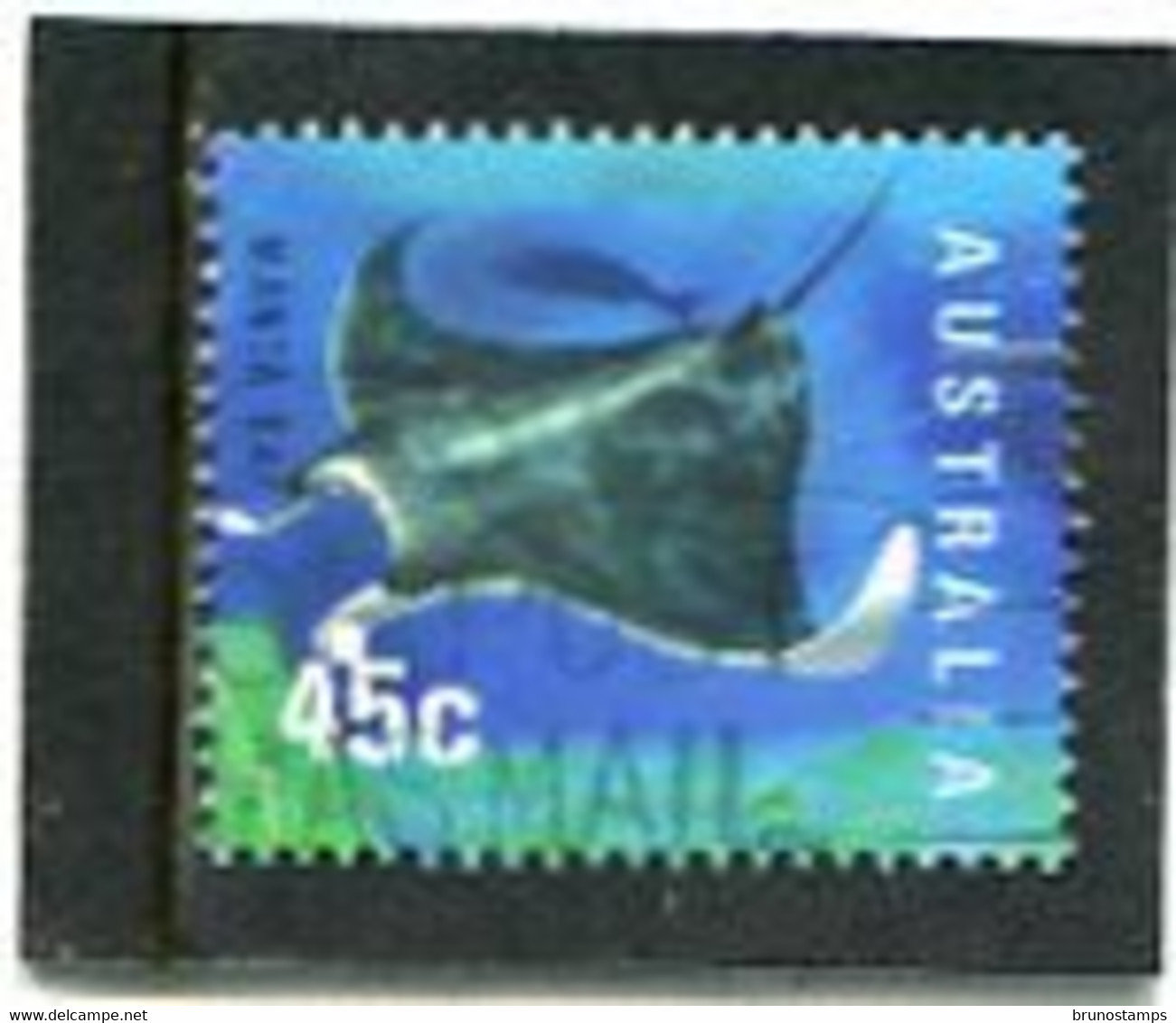 AUSTRALIA - 1998  45c  MANTA  RAY  FINE USED - Usados