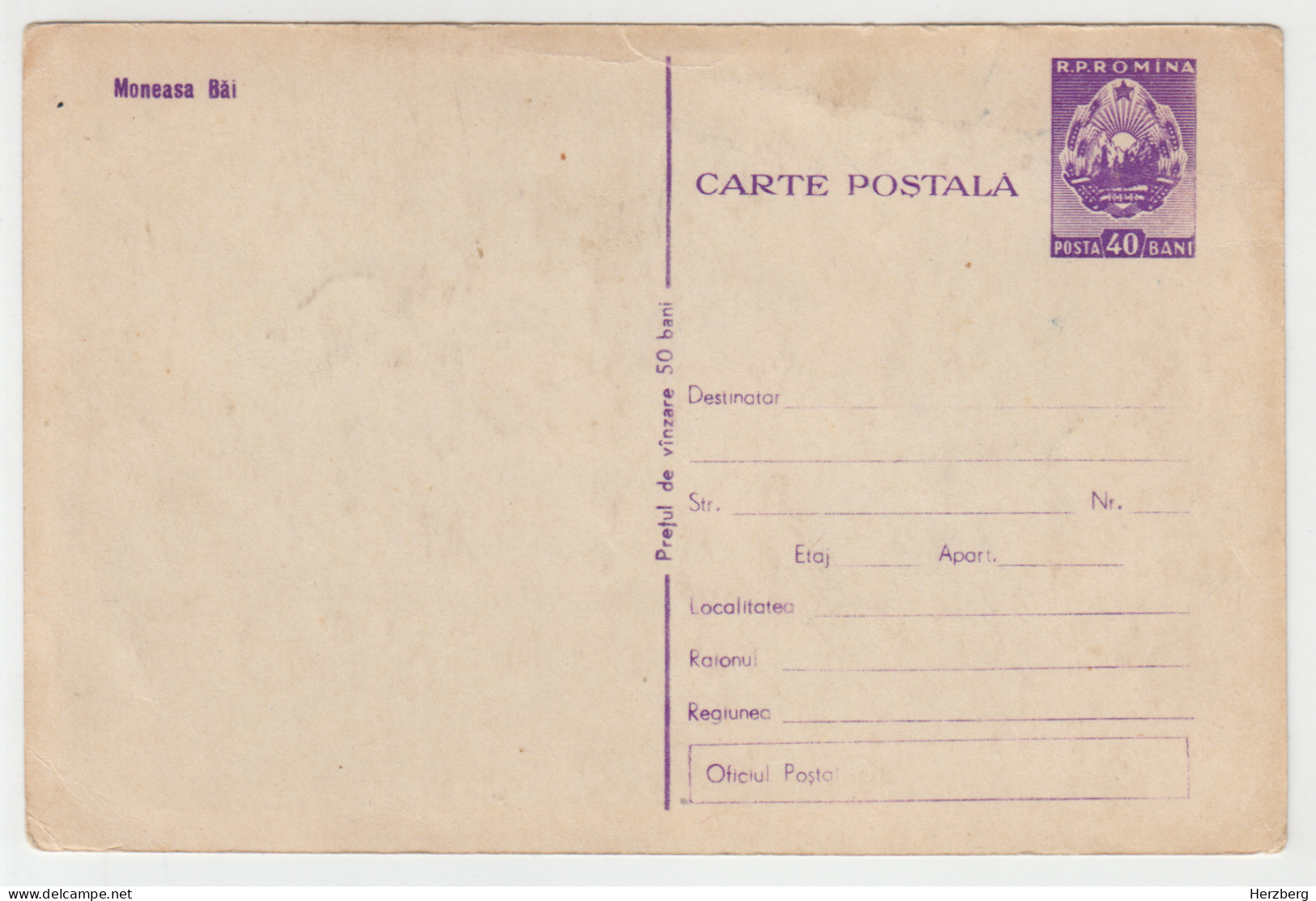 Romania Rumanien Roumanie - Unused Postal Stationery Arad Moneasa Spa Baths Resort Station Balneaire Chalet Pension - Ganzsachen