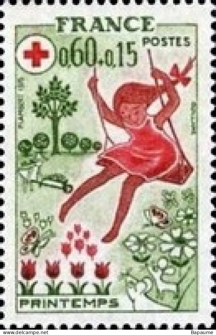France - Yvert & Tellier N°1860 - Au Profit De La Croix-Rouge - Le Printemps - Neuf** NMH Cote Catalogue 0,70€ - Unused Stamps