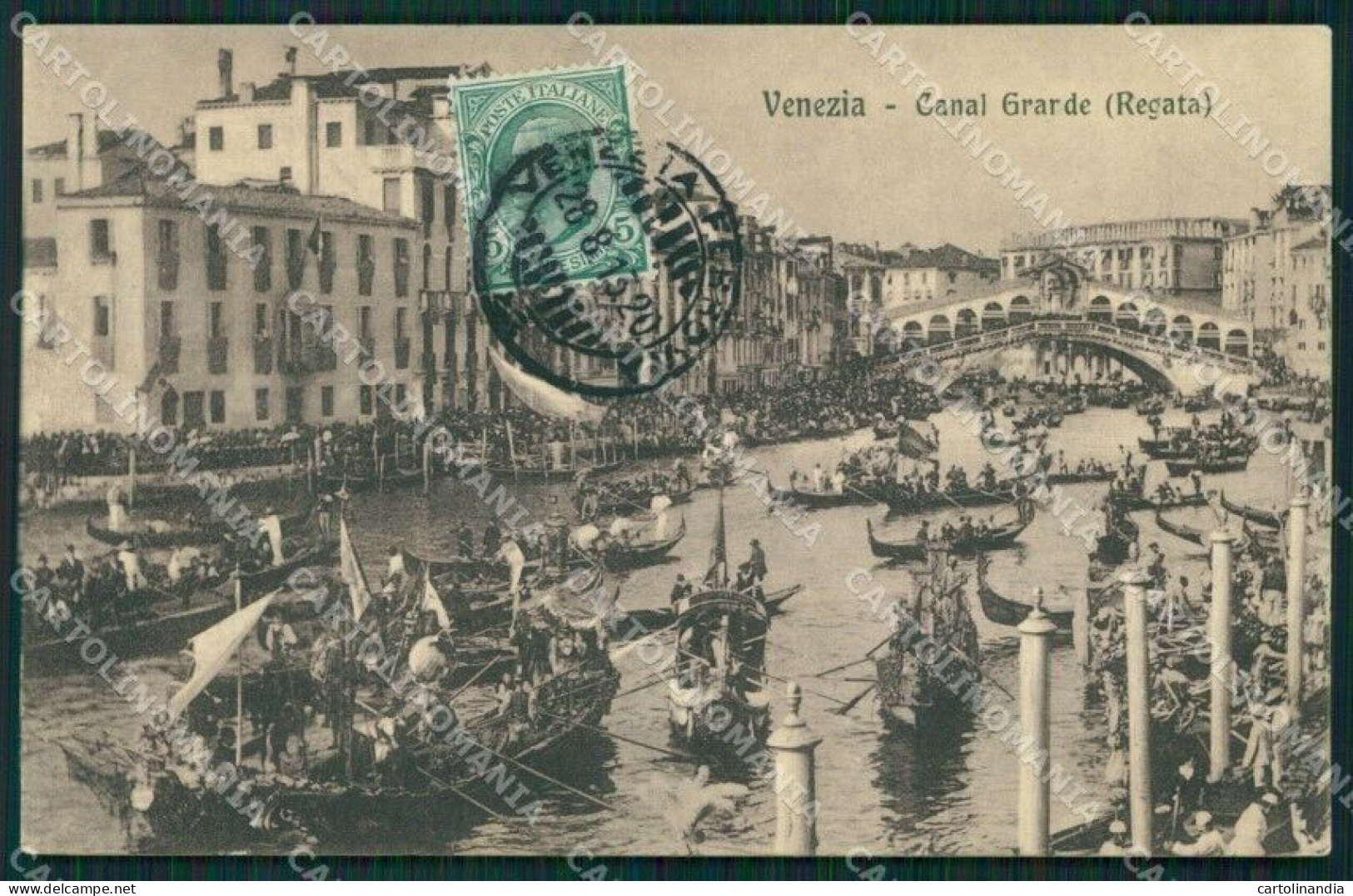 Venezia Città Canal Grande Regata Gondole Cartolina MT1701 - Venezia (Venice)
