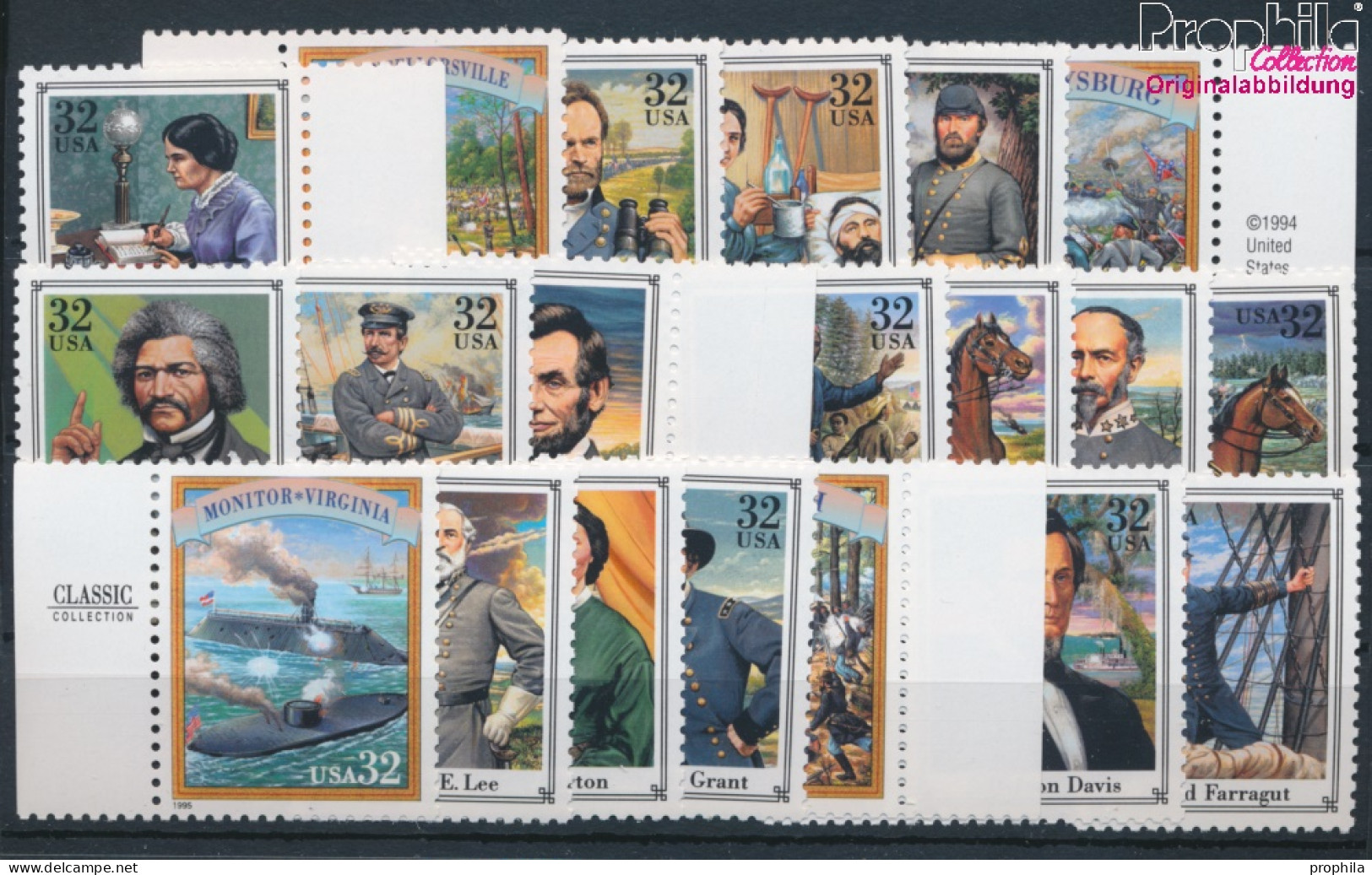 USA 2583-2602 (kompl.Ausg.) Postfrisch 1995 Persönlichkeiten (10348667 - Unused Stamps