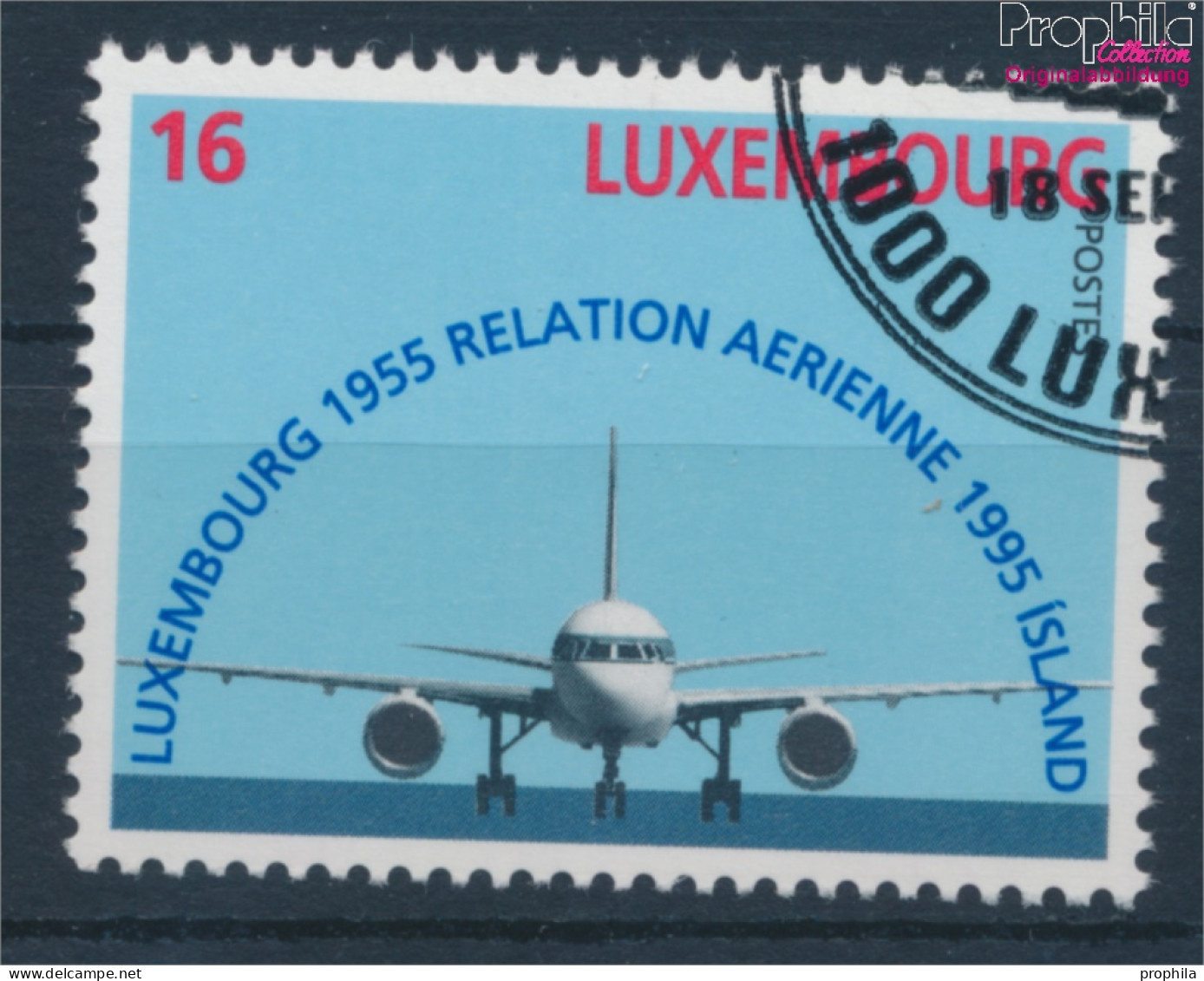 Luxemburg 1374 (kompl.Ausg.) Gestempelt 1995 40 Jahre Flugverbindung (10362609 - Used Stamps
