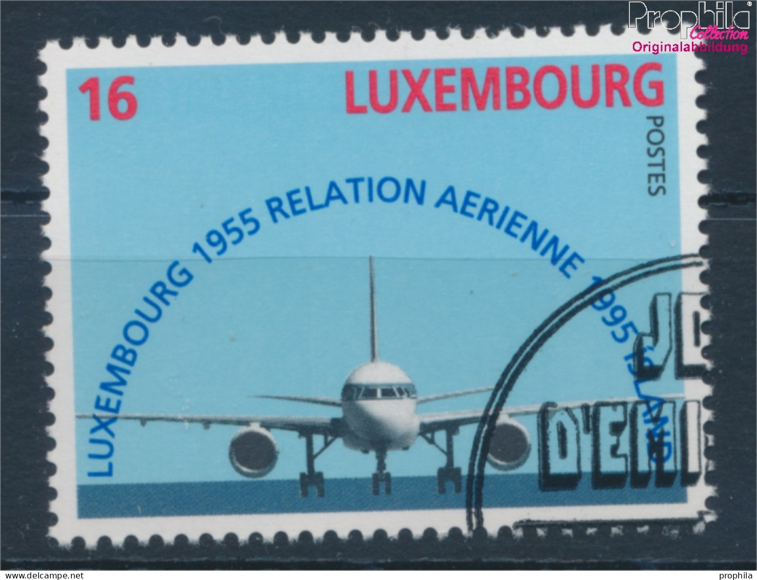 Luxemburg 1374 (kompl.Ausg.) Gestempelt 1995 40 Jahre Flugverbindung (10362611 - Gebruikt