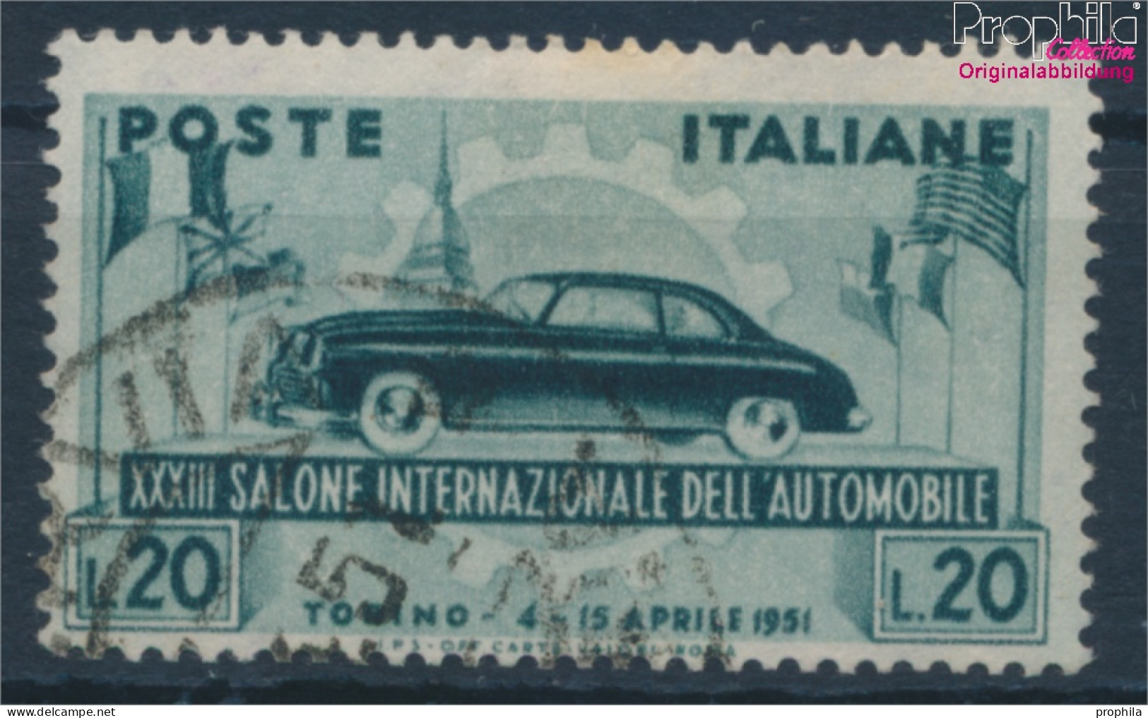 Italien 828 (kompl.Ausg.) Gestempelt 1951 Automobilsalon (10355919 - 1946-60: Gebraucht