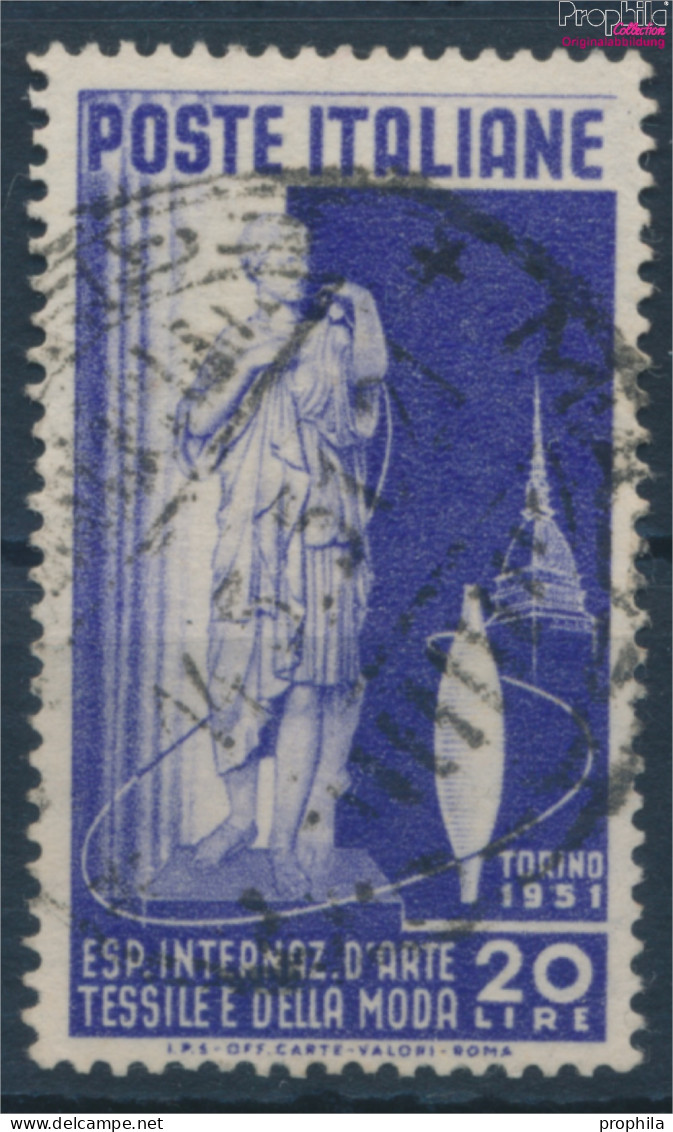 Italien 832 (kompl.Ausg.) Gestempelt 1951 Textilausstellung (10355922 - 1946-60: Oblitérés