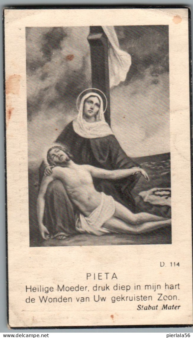 Bidprentje Poederlee - Van Rooy Carolus Franciscus (1909-1939) - Images Religieuses