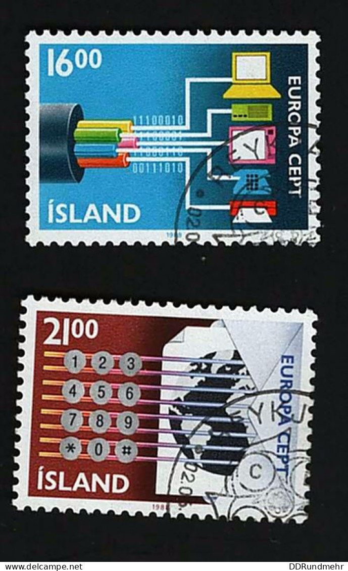 1988 Europa  Michel IS 682 - 683 Stamp Number IS 660 - 661 Yvert Et Tellier IS 635 - 636 Used - Gebraucht