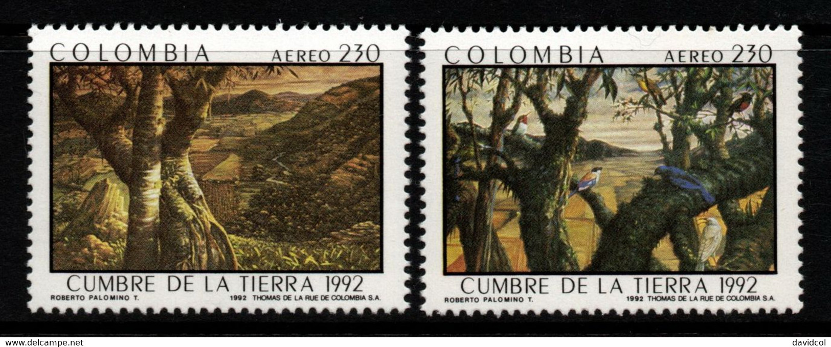 17- KOLUMBIEN - 1992 - MI#:1864-1865 - MNH- EARTH SUMMIT - Colombie