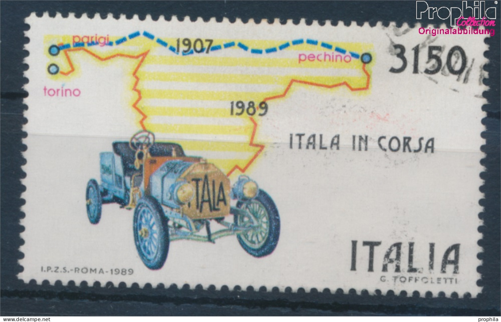 Italien 2071 (kompl.Ausg.) Gestempelt 1989 Autorennen Peking-Paris (10355447 - 1981-90: Oblitérés
