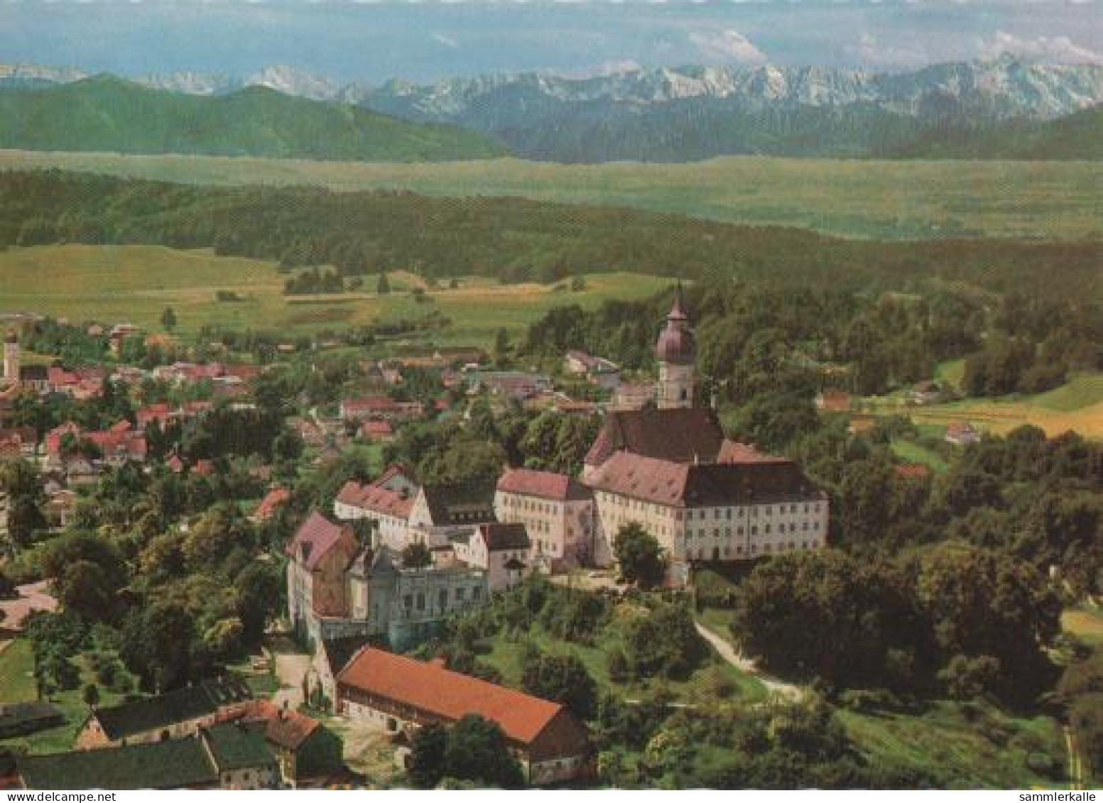 10936 - Kloster Andechs Luftbild - Ca. 1975 - Starnberg