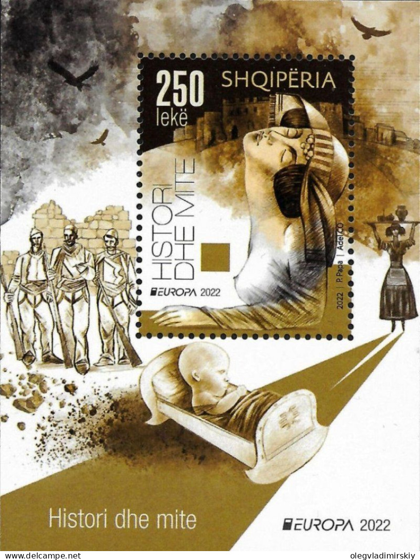 Albania Albanie 2023 Europa CEPT 2022 Stories And Myths Block MNH - 2022