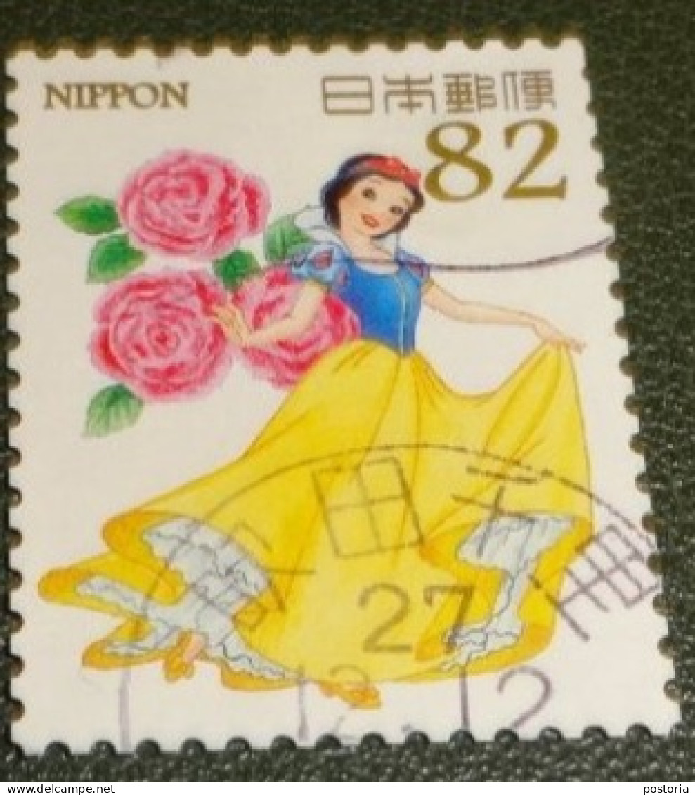 Nippon - Japan - 2015 - Michel 7615 - Gebruikt - Used - Disney - Princess And Other Characters- Flowers - Oblitérés