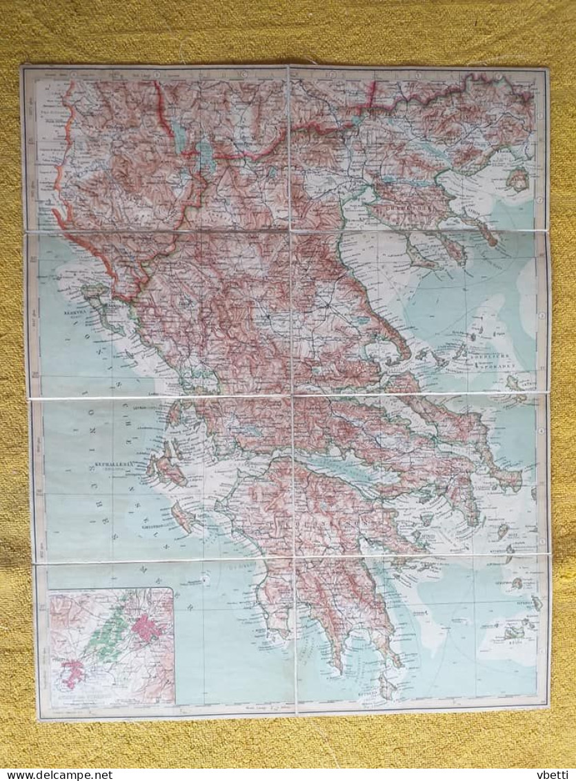 Greece / Griechenland / Ελλάδα  Cca1920 - Topographical Maps