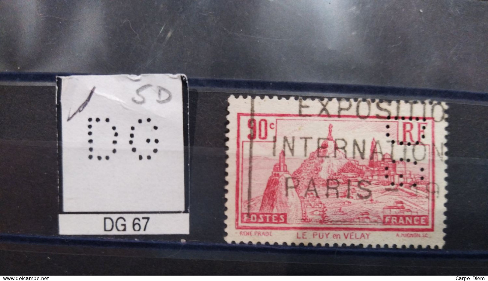 FRANCE DG 67 TIMBRE INDICE 5 SUR 290 PERFORE PERFORES PERFIN PERFINS PERFO PERFORATION PERFORIERTON PERFORIERT - Oblitérés