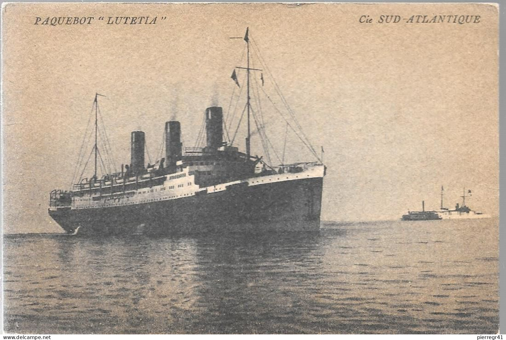 CPA-1910--PAQUEBOT LUTETIA-Cie SUD  ATLANTIQUE-TBE/RARE - Dampfer