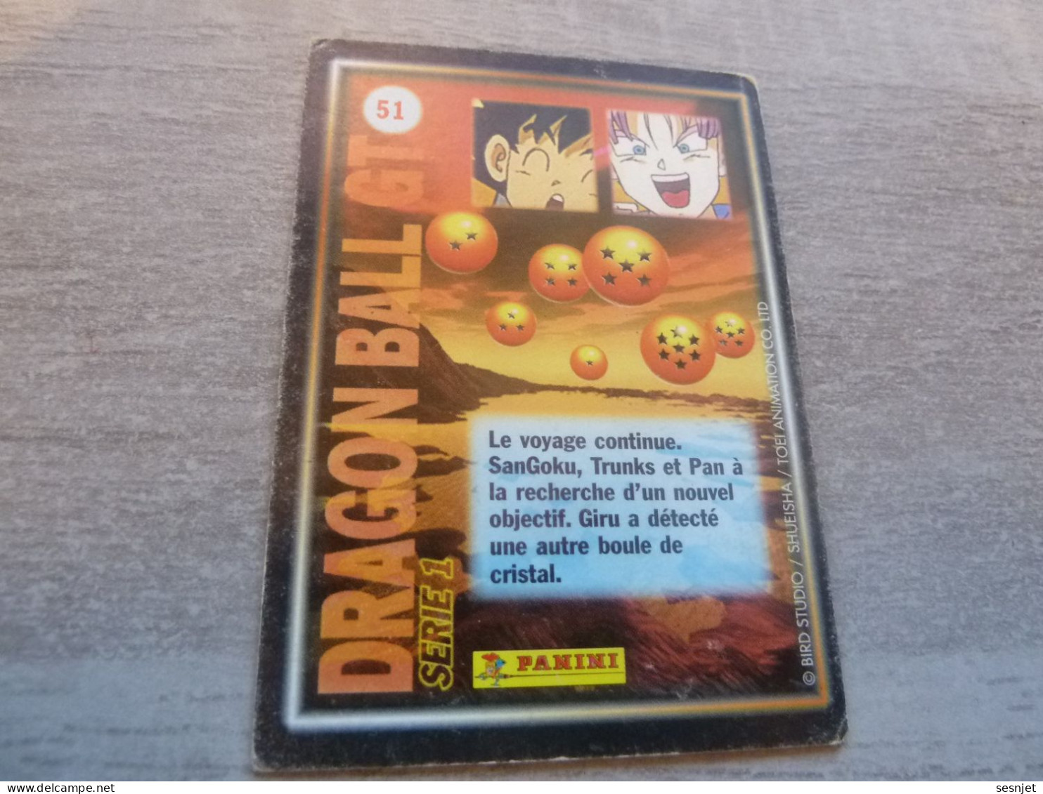 Dragon Ball Gt - Panini - Série 1 - N° 51 - Editions Bird Studio -  Année Non Définie - - Dragonball Z