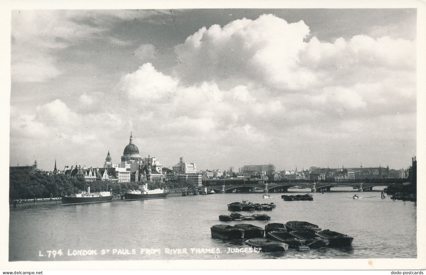 PC42096 London. St. Pauls From River Thames. Judges Ltd. No L.794 - Autres & Non Classés