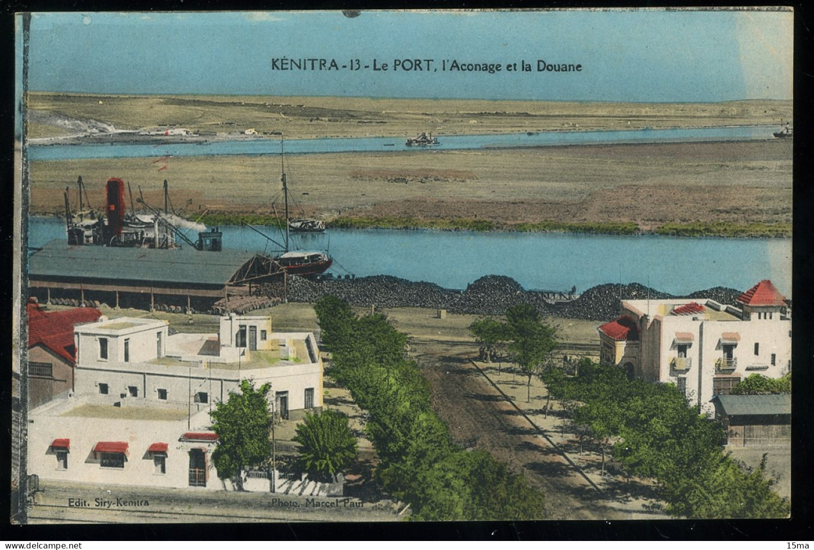 KENITRA Le Port L'Aconage Et La Douane 1929 Siry Marcel Paul - Autres & Non Classés