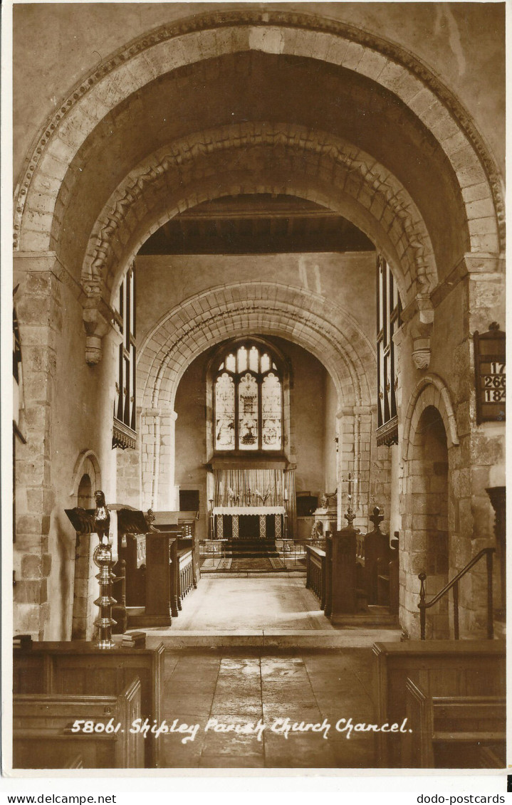 PC44067 Shipley Parish Church Chancel. Sweetman. RP - World