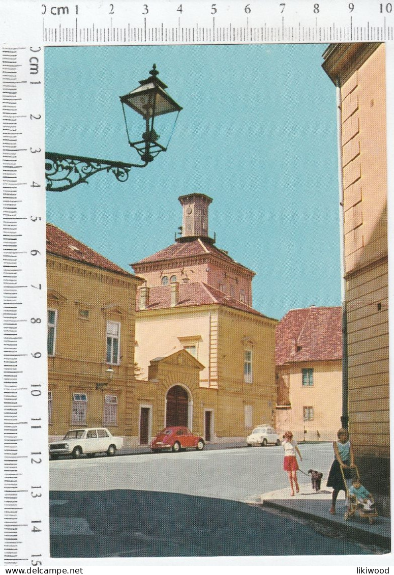 Zagreb - Trg Katarine Zrinjske S Kulom Lotršćak, Katarina Zrinjska Square With Lotršćak Tower - Kroatië