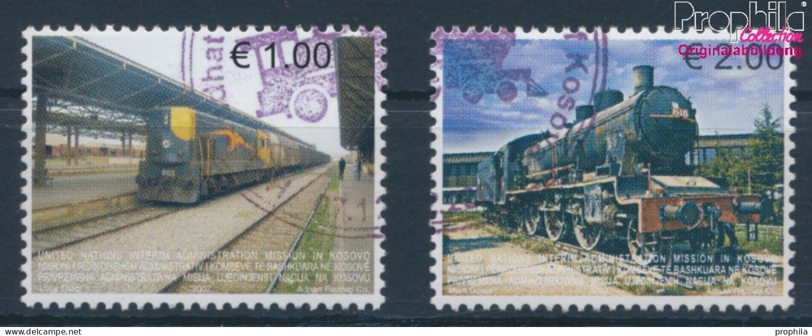 Kosovo 90-91 (kompl.Ausg.) Gestempelt 2007 Eisenbahnen (10346728 - Kosovo