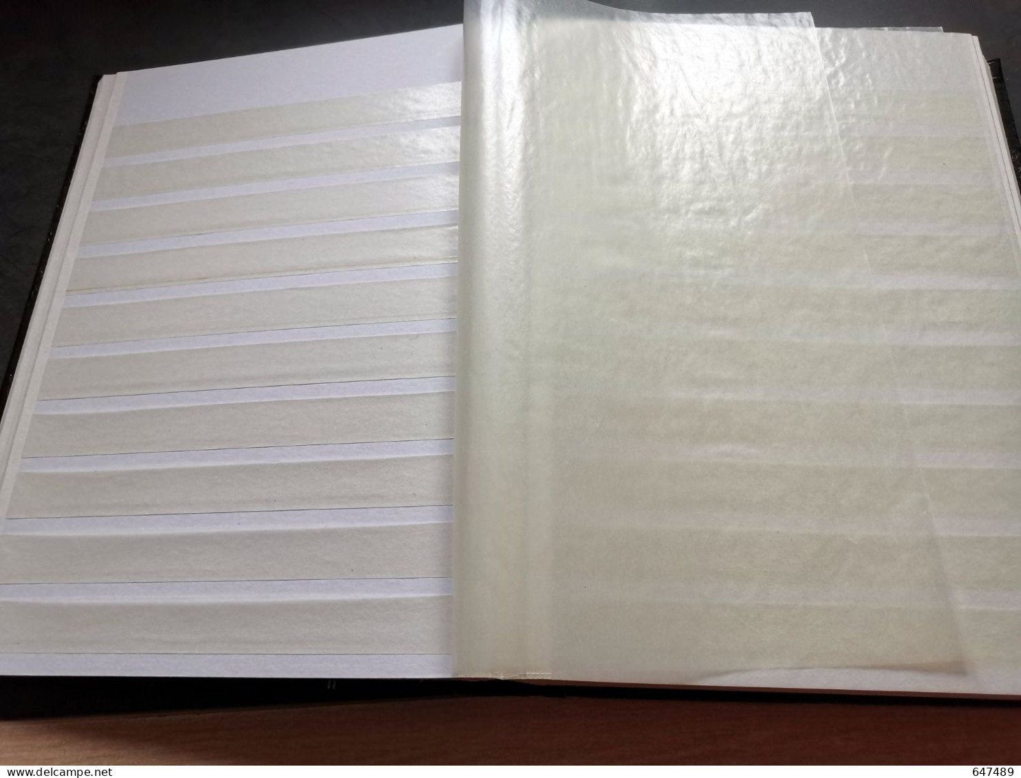 (5260+5187) 2 X Albums De Timbres Au Format A4, 32 Pages Intérieures, 10 Bandes, Fond Blanc - Groot Formaat, Blanco Pagina