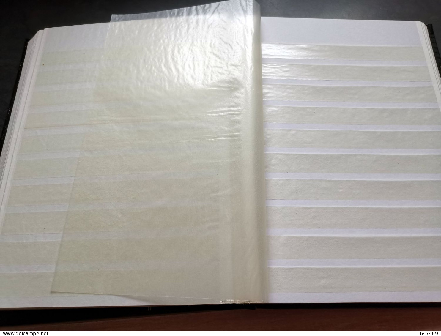 (5260+5187) 2 X Albums De Timbres Au Format A4, 32 Pages Intérieures, 10 Bandes, Fond Blanc - Groot Formaat, Blanco Pagina