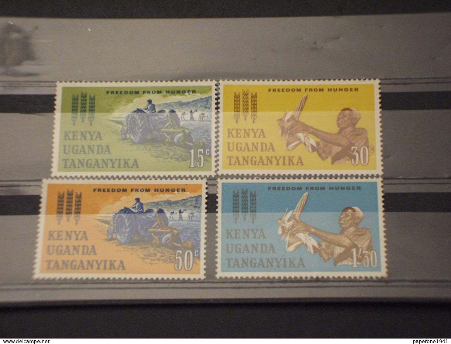 KENYA UGANDA TANGANYIKA - 1963 FAME SPIGHE 4 VALORI - NUOVI(++) - Kenya, Ouganda & Tanganyika
