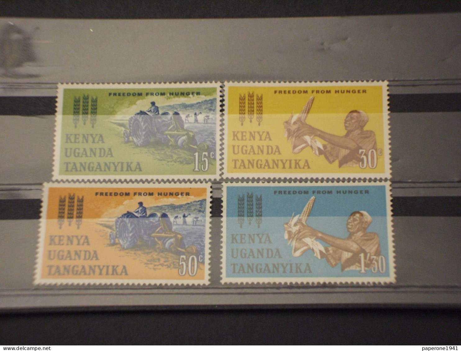 KENYA UGANDA TANGANYIKA - 1963 FAME SPIGHE 4 VALORI - NUOVI(++) - Kenya, Oeganda & Tanganyika