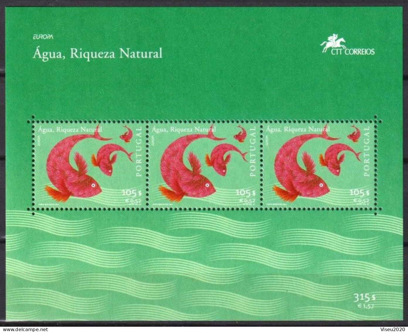Portugal 2001 Afinsa 2771 Europoa CEPT - Water Treasure Of Nature Bloco Af 240 - MNH - Neufs
