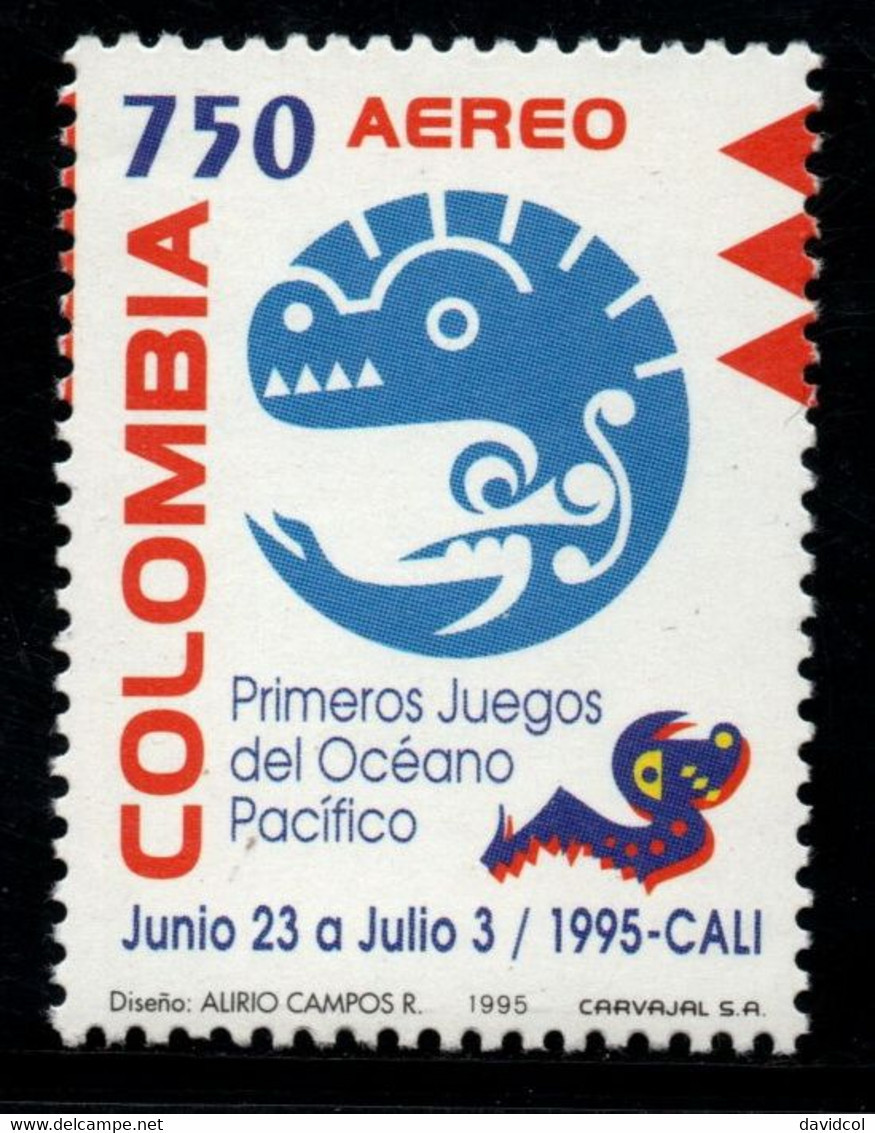 06- KOLUMBIEN - 1995 - MI#:1988- MNH- FIRST PACIFIC OCEAN GAMES, CALI'95 - SPORTS - Colombie