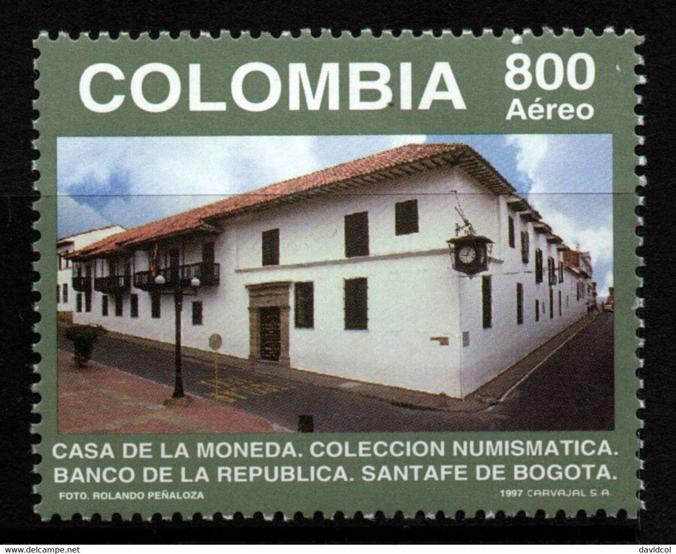 08- KOLUMBIEN - 1997 - MI#:2052 - MNH- COIN'S HOUSE, NUMISMATIC COLLECTION BANK OF REPUBLIC - Kolumbien