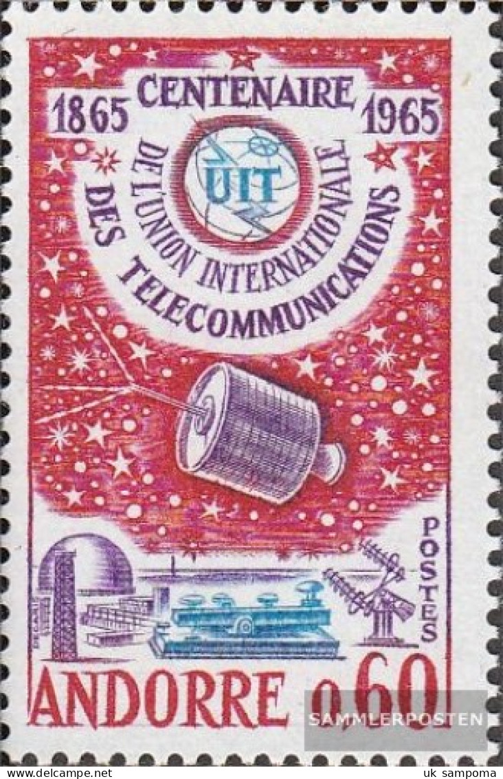 Andorra - French Post 193 (complete Issue) Unmounted Mint / Never Hinged 1965 Telecommunication Union - Markenheftchen