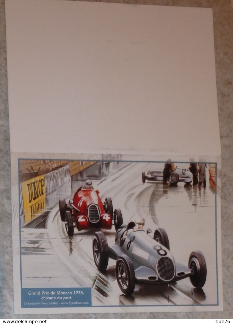 Petit Calendrier De Poche 2013 Illustration Circuit Voiture Course Grand Prix De Monaco 1936 Chicane Du Port - Small : 2001-...