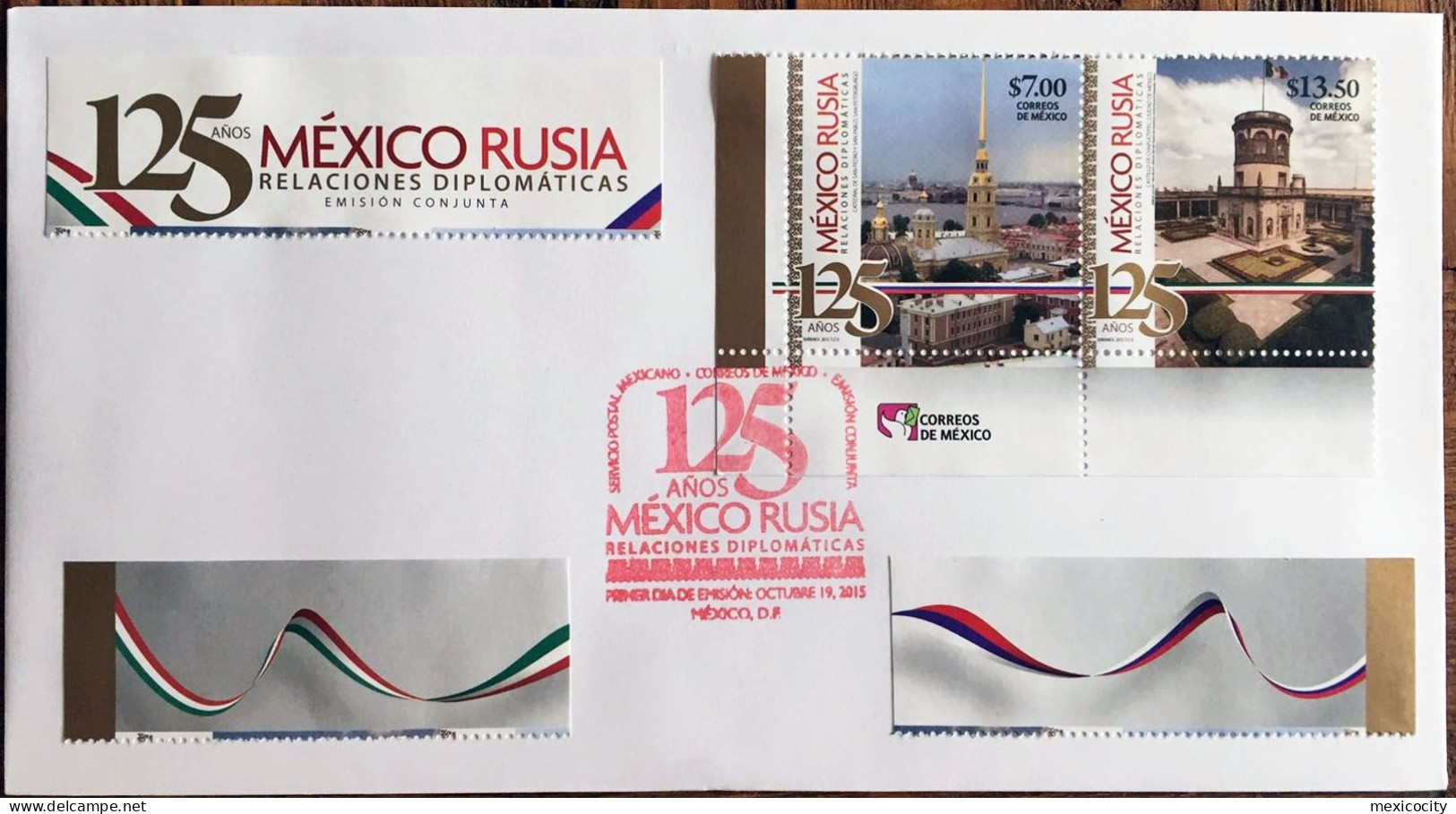 MEXICO 2015 MEXICO JOINT ISSUE FIRST DAY COVER, Rare Thus! - Mexiko