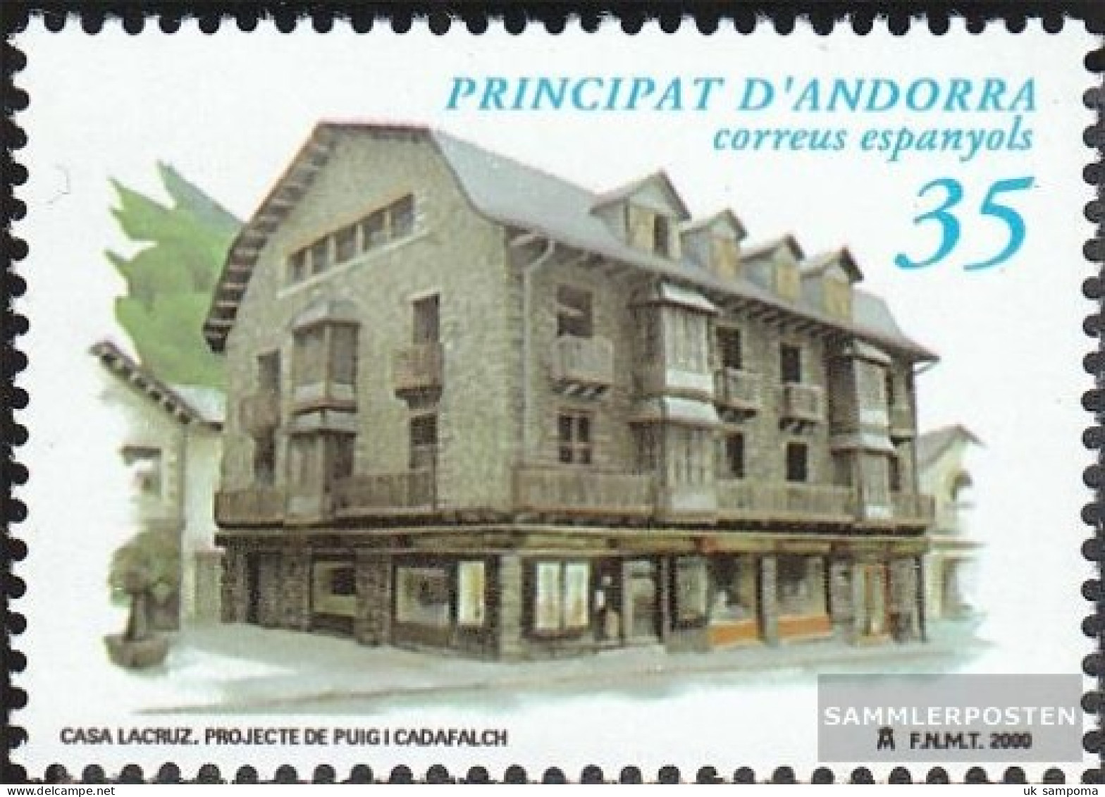 Andorra - Spanish Post 273 (complete Issue) Unmounted Mint / Never Hinged 2000 Architecture - Nuovi