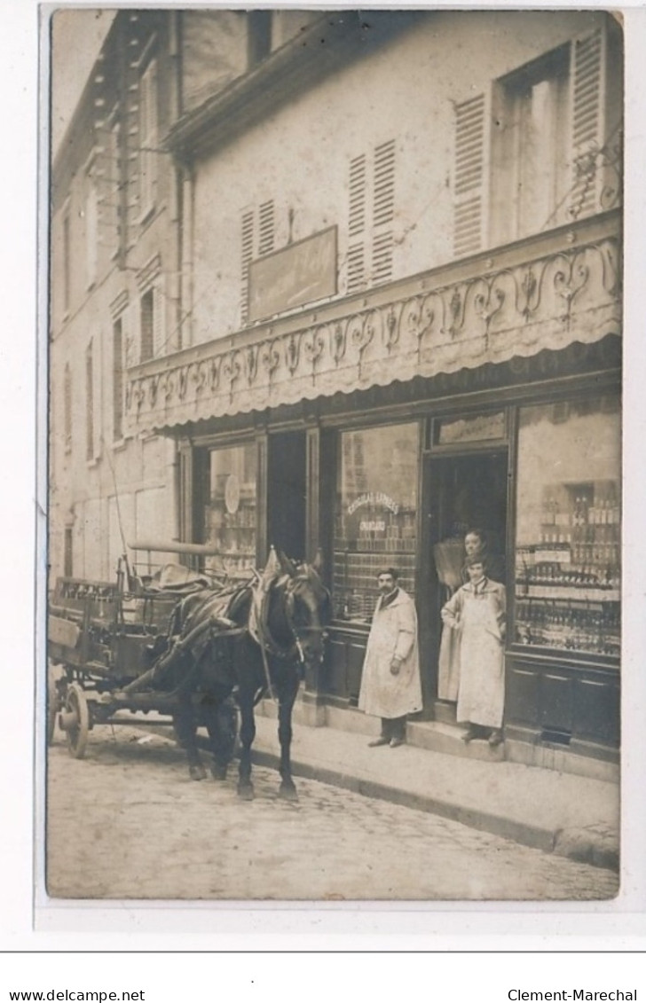 GARGES CARTE PHOTO - CHOCOLAT - EPICERIE - ATTELAGE - Très Bon état - Garges Les Gonesses