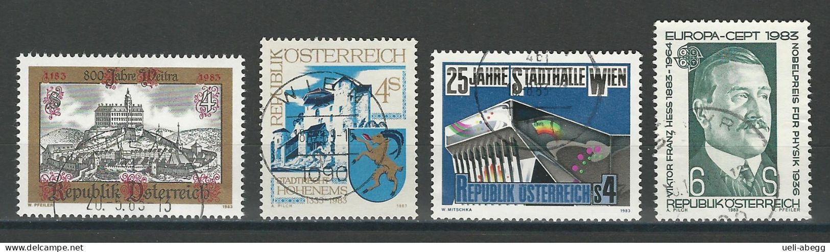 Österreich Mi 1740-43 O - Used Stamps