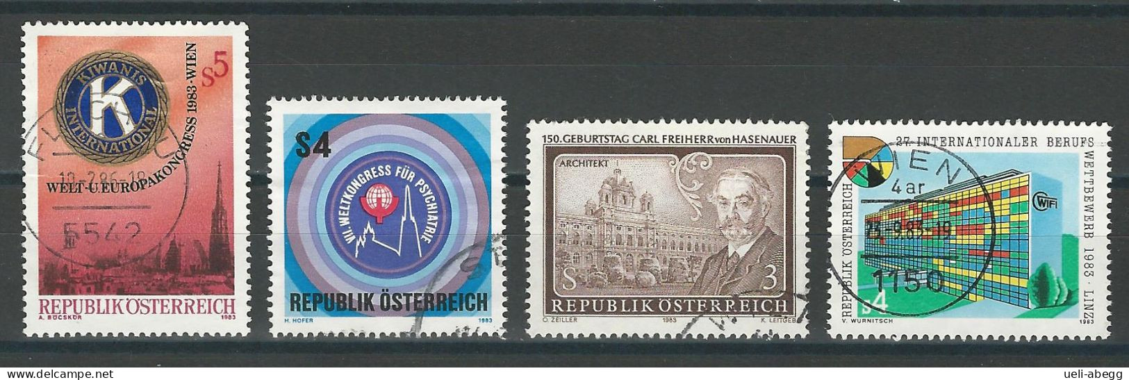 Österreich Mi 1744-47 O - Used Stamps